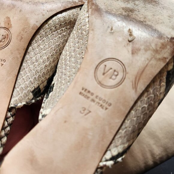 VERONICA BEARD Pearla Python Mule - Picture 9 of 9